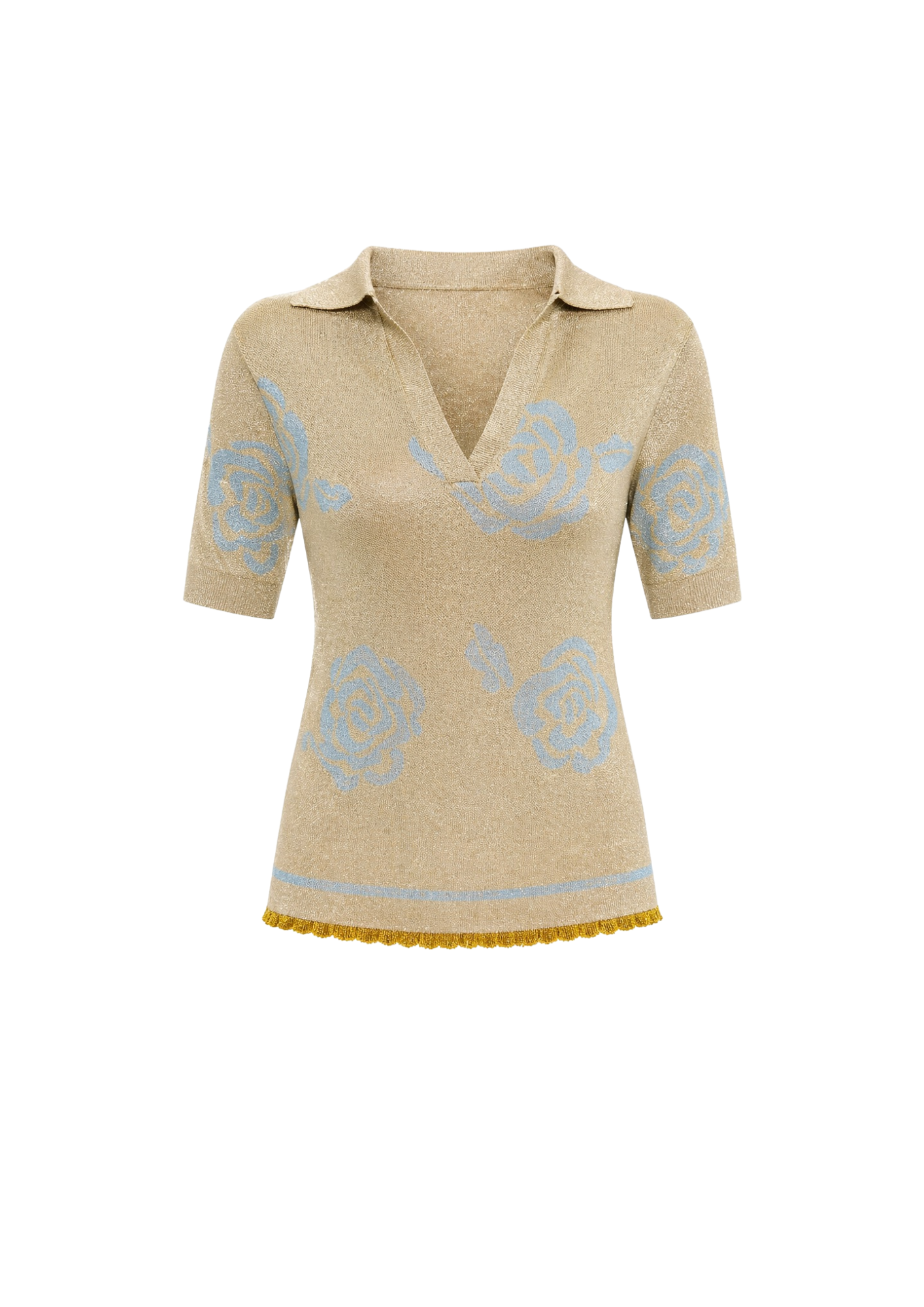 The Claire metallic top