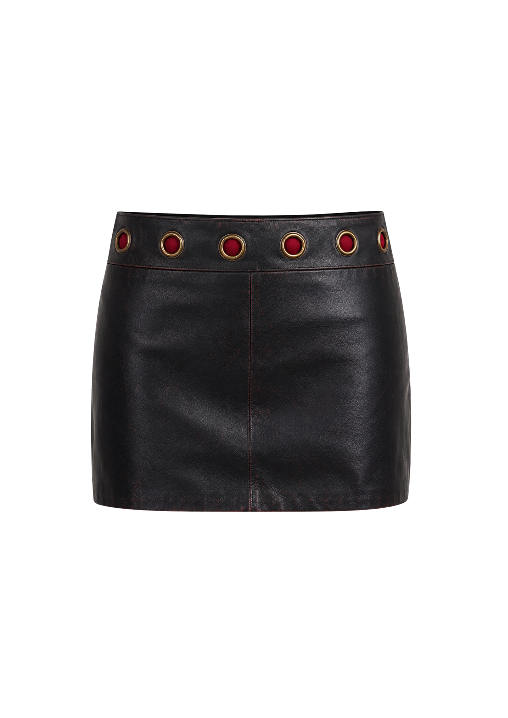 The leather skirt