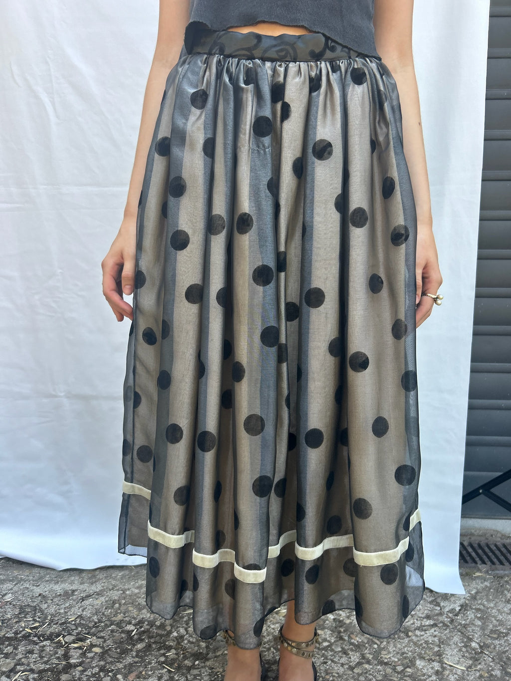 The polka dots skirt