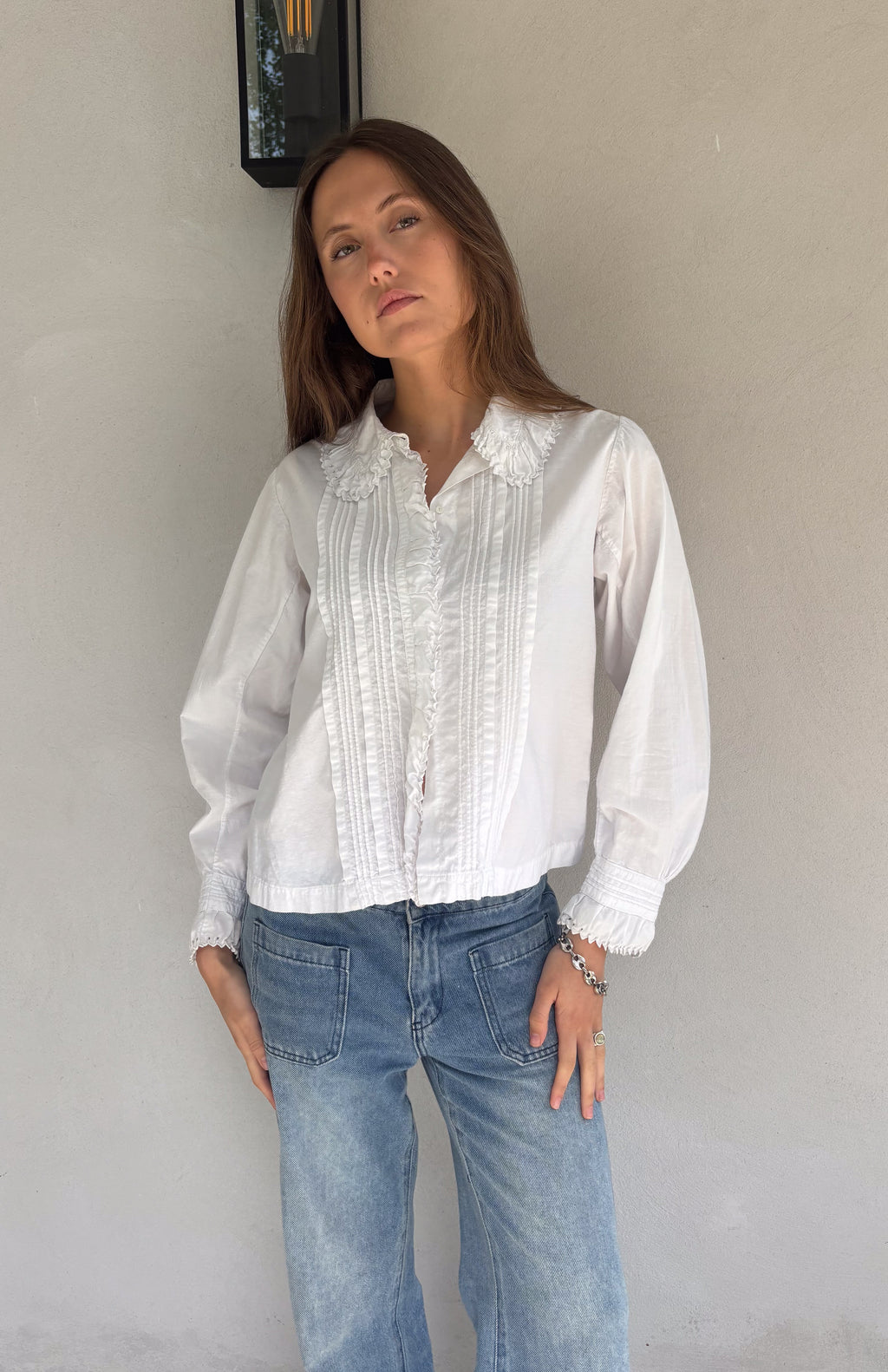 The Delon white blouse