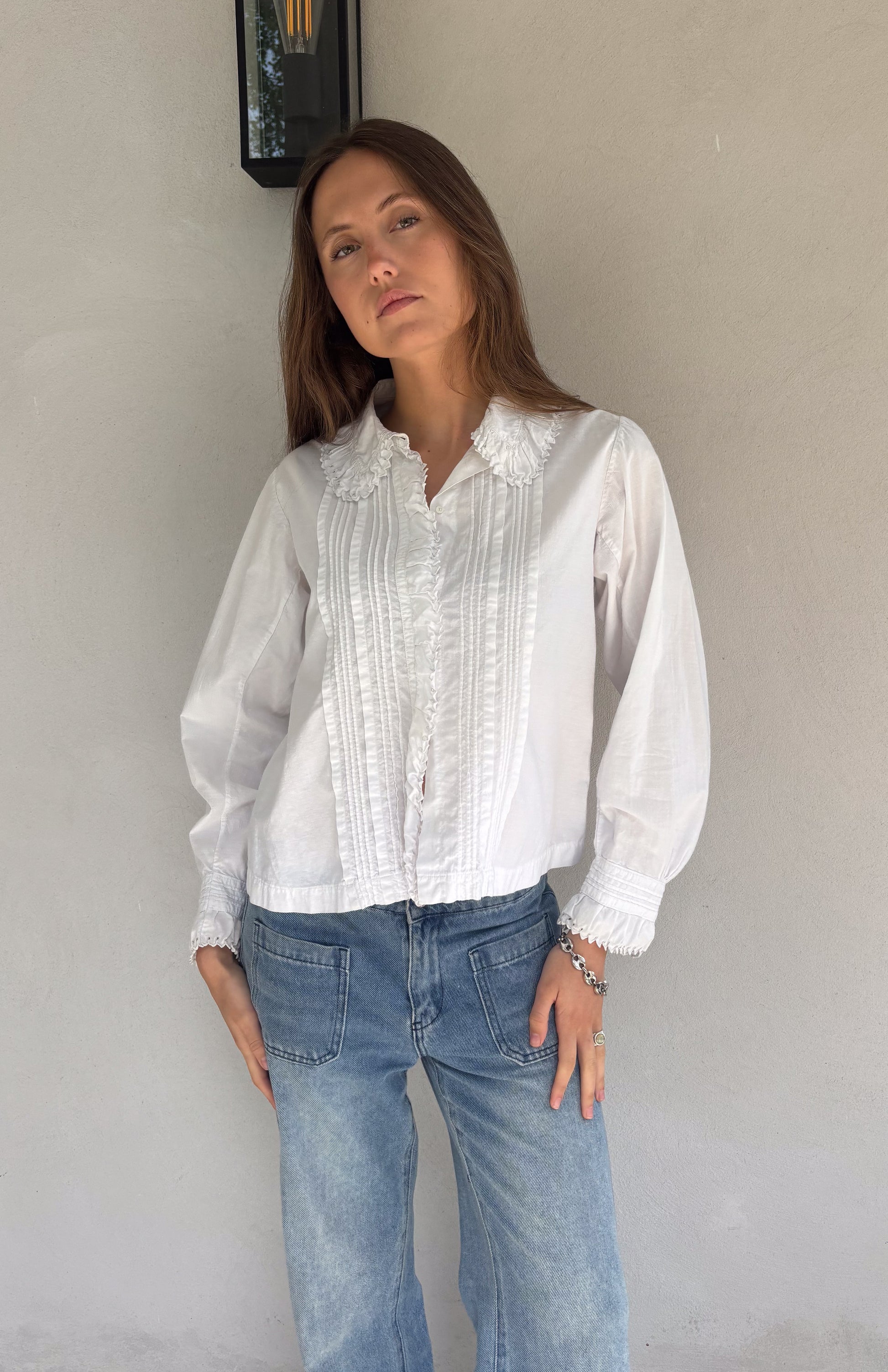 The Delon white blouse