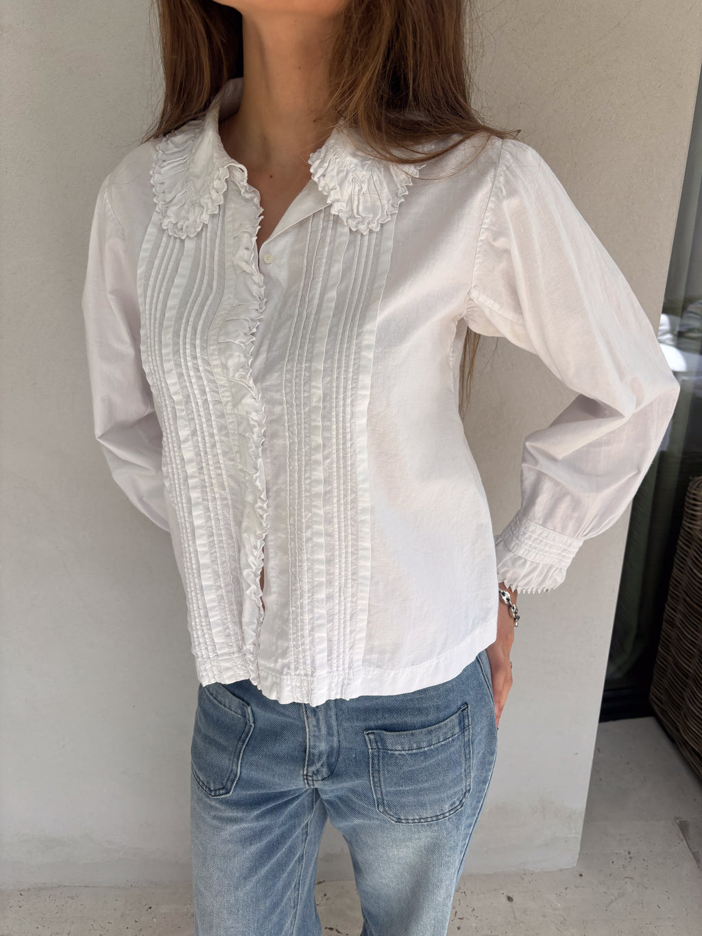 The Delon white blouse