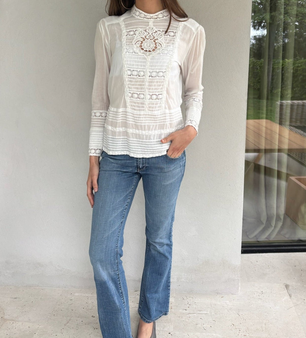 The Aimée embroidered blouse