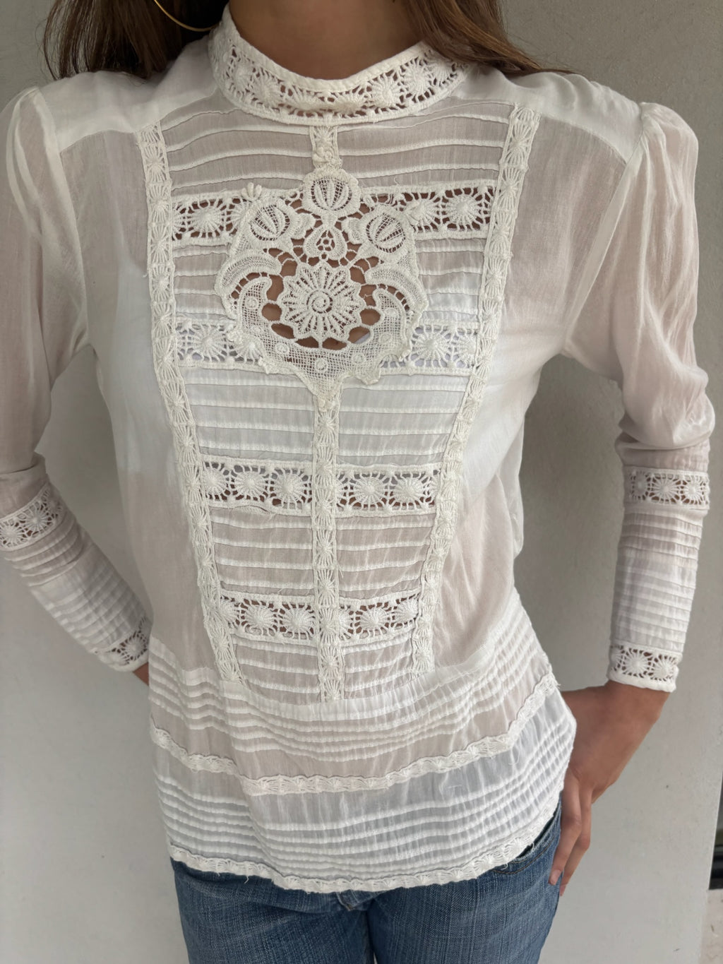 The Aimée embroidered blouse