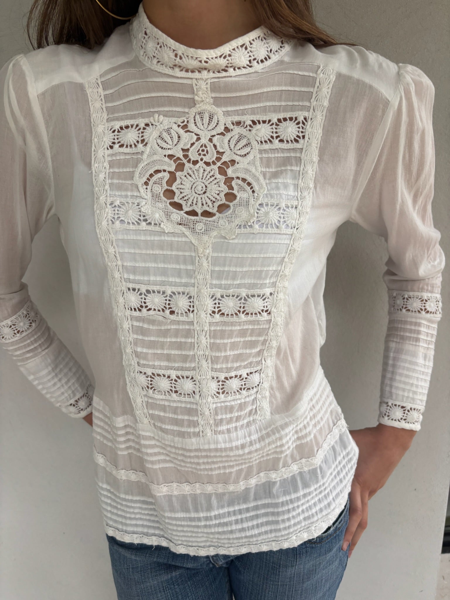 The Aimée embroidered blouse