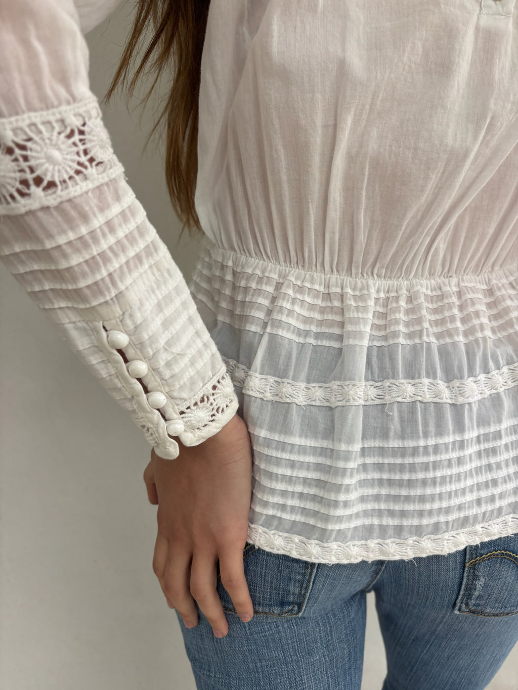The Aimée embroidered blouse