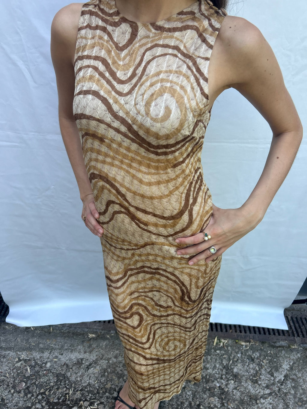 The loewe wavy dress